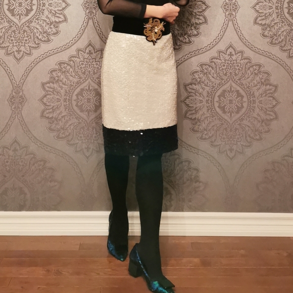 J. Crew NWOT sequin skirt - Picture 3 of 6